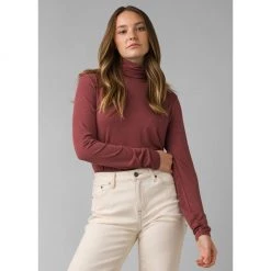 Prana Long Sleeve Tops Foundation Turtleneck