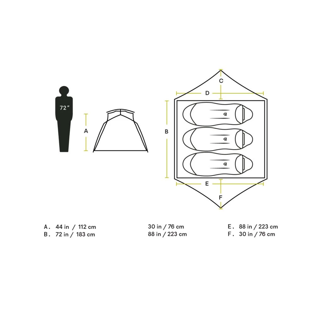 Nemo Aurora 3P Tent W/ Footprint 5 Nemo Aurora 3P Tent W/ Footprint