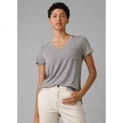 Prana Foundation V-Neck Short Sleeve Tops