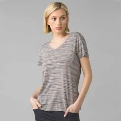 Prana Foundation V-Neck Short Sleeve Tops