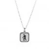 The Bearded Jeweler Hiking Mini Sign Necklace Jewelry