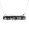 The Bearded Jeweler Jewelry Moonlit Mountains Horizontal Bar Necklace