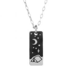 The Bearded Jeweler Night Outdoors Mini Necklace