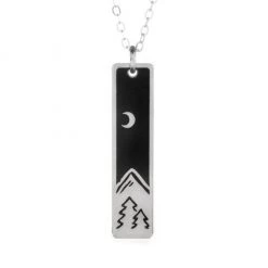 The Bearded Jeweler Night Scene Skinny Bar Necklace