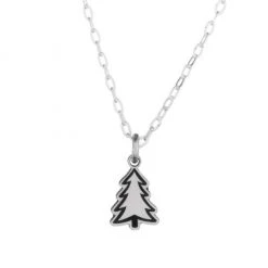 The Bearded Jeweler Jewelry Pine Tree Tiny Necklace