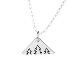 The Bearded Jeweler Serene Trees Mini Necklace