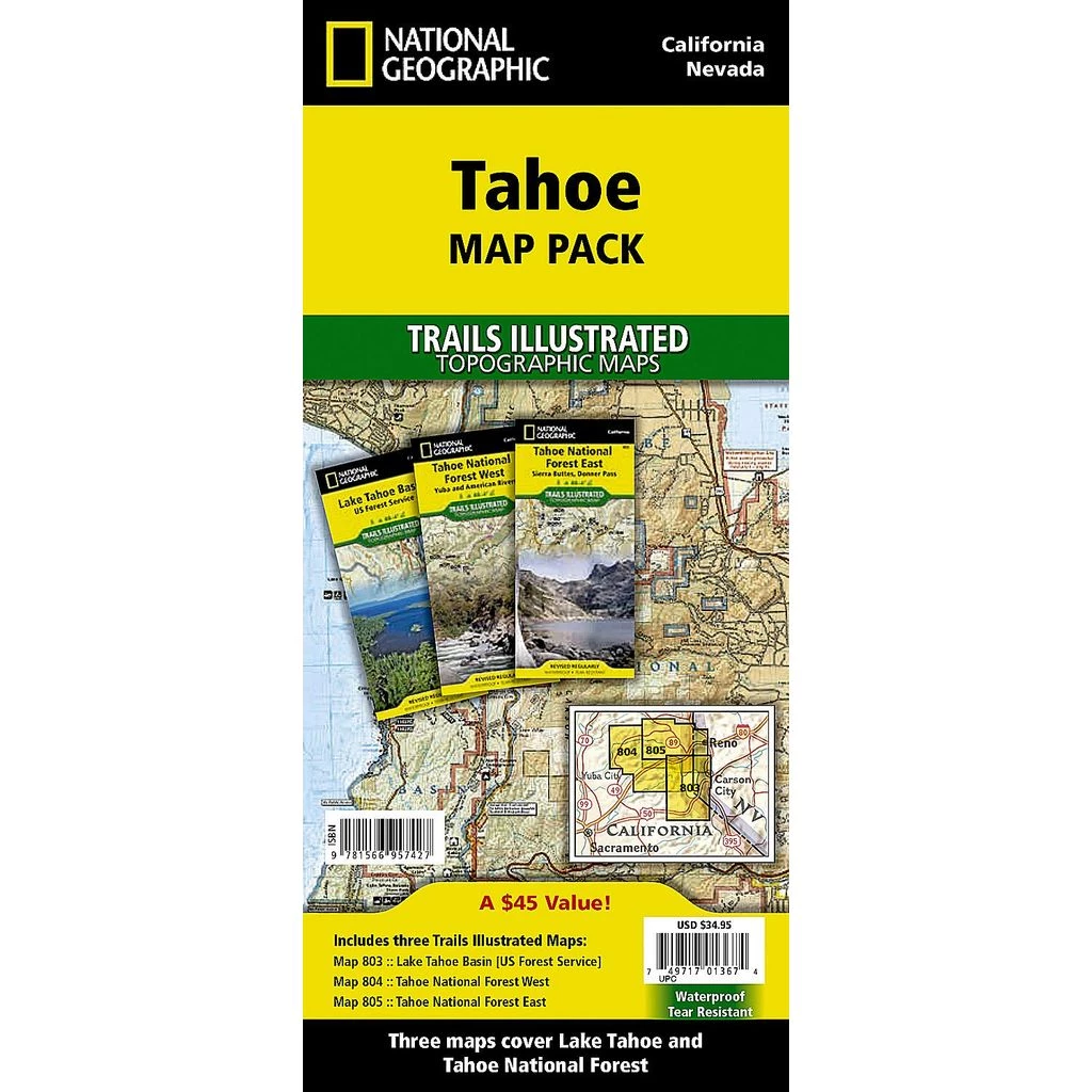 Liberty Mountain Tahoe Map Pack Bundle Books & Maps 3 Liberty Mountain Tahoe Map Pack Bundle Books & Maps