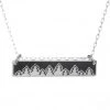The Bearded Jeweler Jewelry Treeline Horizontal Bar Necklace